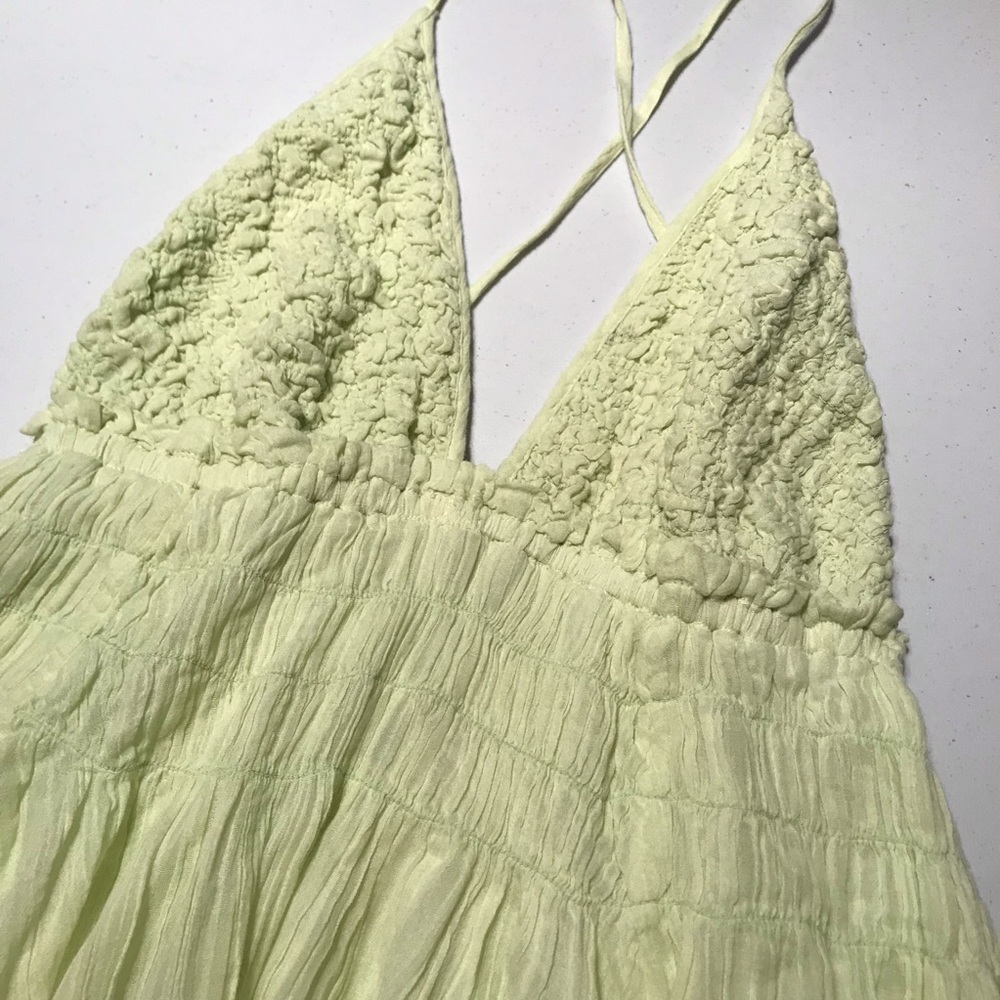 Free People Pale Green Strappy Mini Dress - Picture 7 of 13